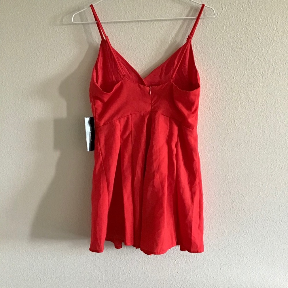 Red Lulus romper - Picture 3 of 4